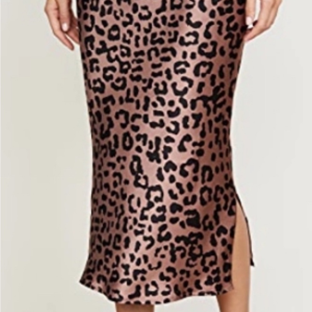 Cami NYC Animal Print Midi Skirt XS